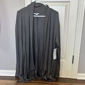 NWT Athleta Pranayama Wrap Gray Open Front Cardigan
